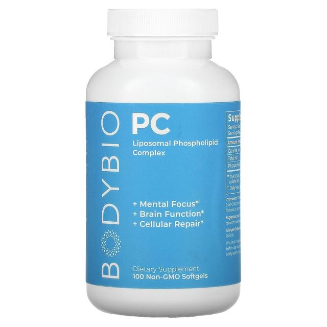 BodyBio, PC, Liposomal Phospholipid Complex, 100 Non-GMO Softgels on Productcaster.