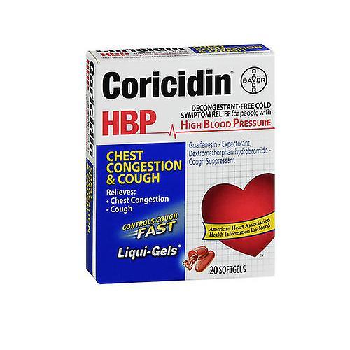 Coricidin Hbp Congestión del pecho y tos Liqui-geles no somnolientos, recuento de 1 (paquete de 4) on Productcaster.