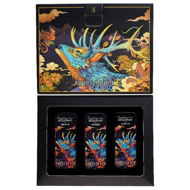 Boxed Body Elks Balm Set Portable Lasting Staying Fragrance Balm for Dating Darjeeling on Productcaster.