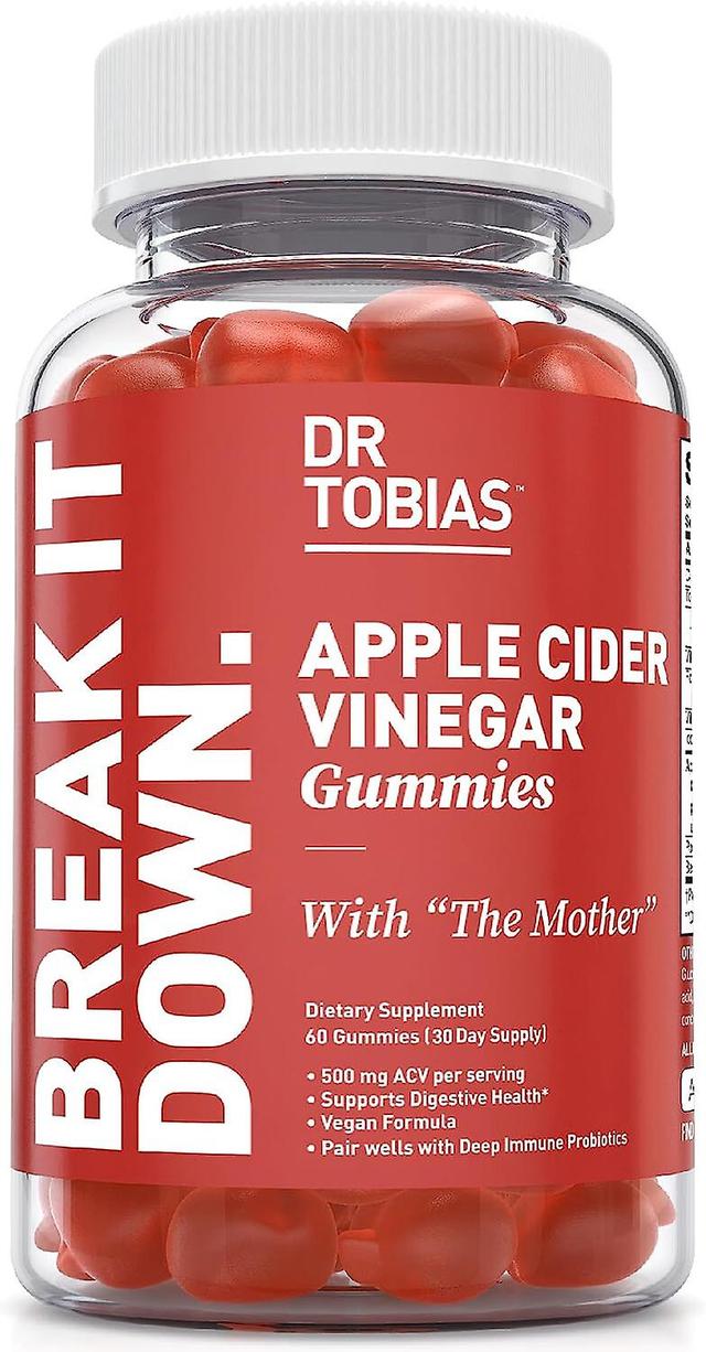 Timktv Dr. Tobias Apple Cider Vinegar Gummies, soutient la santé intestinale, nettoyer et désintoxiquer, comprend 500mg de vinaigre de cidre de pom... on Productcaster.