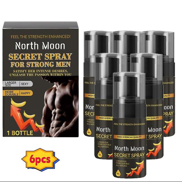 North Moon Men's Care Spray Men's Massage Body Strengthening Vitality Long-lasting Gentle Health Supplement 6PCS on Productcaster.