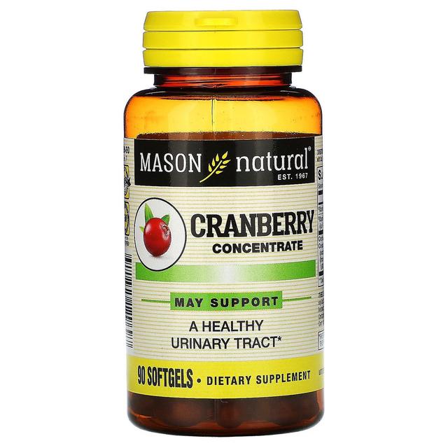 Mason Natural, Cranberry Concentrate, 90 Softgels on Productcaster.