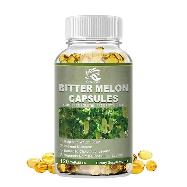 Visgaler Bitter Melon Extract 2,500 mg - 60/120 Vegan Capsules (100% Vegetarian, Non-GMO, Gluten-Free) 1 Bottle 60 pills on Productcaster.