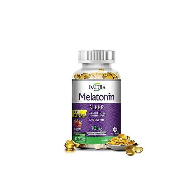 Vorallme Daitea Schlafnahrungsergänzungsmittel Erdbeergeschmack Melatonin 10mg 120 Kapseln 30 count-1 bottle on Productcaster.