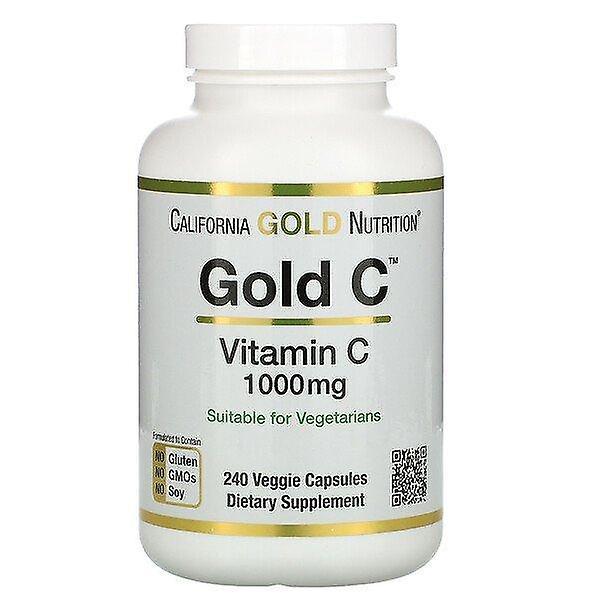 California Gold Nutrition, Gold C, Vitamina C, 1.000 mg, 240 cápsulas vegetais on Productcaster.