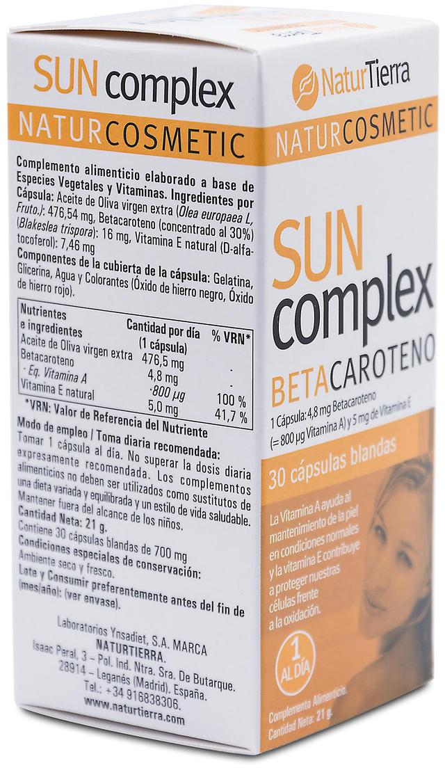 Naturtierra Sun Complex Beta Caroteen 30 Softgels on Productcaster.