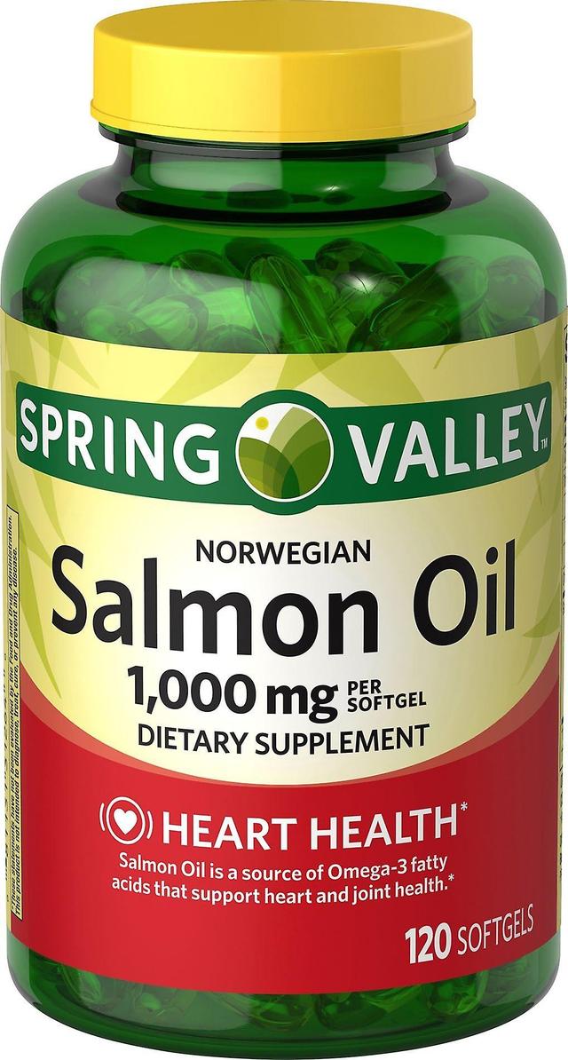 Spring valley norske laks olie softgels, 1000 mg, 120 tæller on Productcaster.