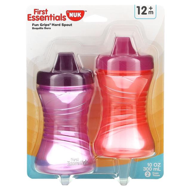 NUK, First Essentials, Fun Grips Hard Spout, 12+ månader, Rosa/Lila, 2 Pack, 10 oz (300 ml) on Productcaster.