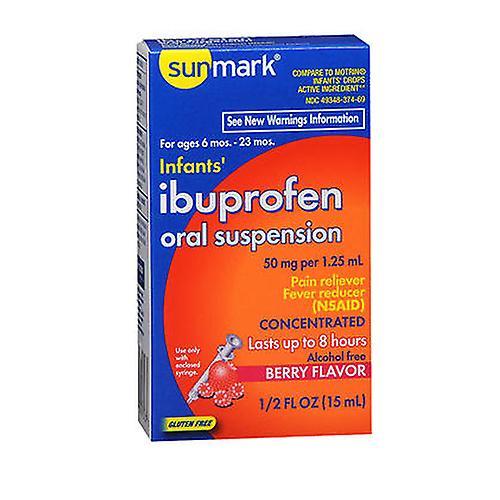 Sunmark Infants Ibuprofen Oral Suspension Drops, Berry 0.5 oz (Pack of 1) on Productcaster.