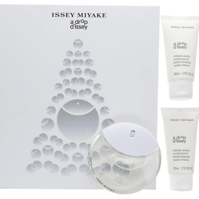 Issey Miyake A Drop D'issey Geschenkset für Sie - 50ml EDP / 2 x 50ml Handcreme on Productcaster.