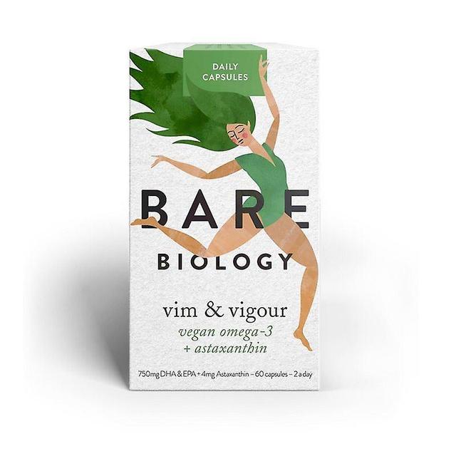 Bare Biology Vim & Vigour Wegańskie kapsułki z kwasami omega-3 i astaksantyną 60 on Productcaster.