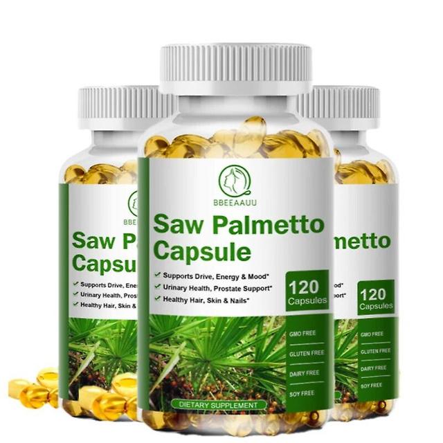 Eccpp Saw Palm Capsule Prostate Supplement For Man Support Tract Health Relieve Urinary Pain & Frequency Promote Hair Growth 3bottle on Productcaster.