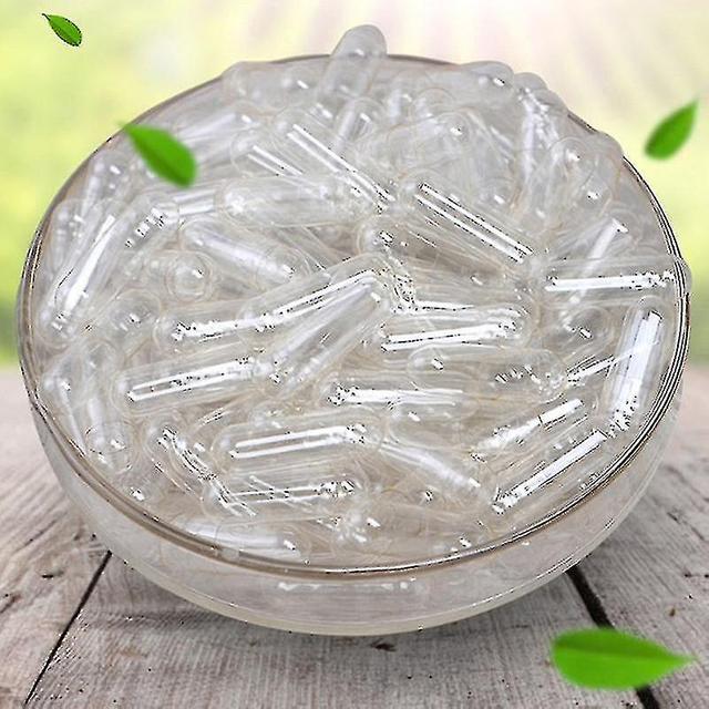 1000pcs trasparente vuoto gelatina capsule pillola Vcaps Clear Halal scatola separata on Productcaster.