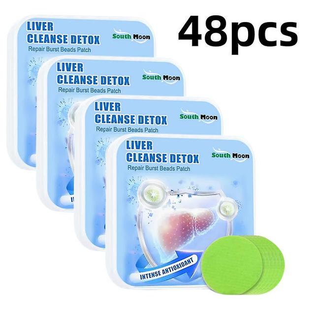 Liver Detox Patch Cleanse Liver Lung Repair Prevent Fatty Liver Disease Dry Eyes Fatigue Relief Soothing Liver Health Plaster 48pcs on Productcaster.