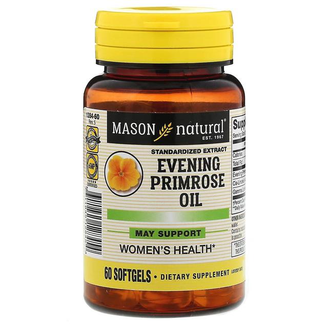 Mason Natural Mason Naturale, Olio Primrose della sera, 60 Softgels on Productcaster.