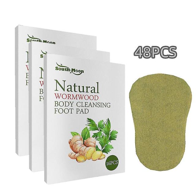 48x Beauty Health Wormwood Foot Paste Wormwood Foot Patch Hot Cleansing Detox Slimming Product Improve Sleep on Productcaster.