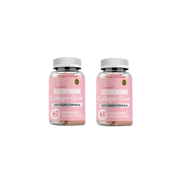 2Box Glutathion Collagen Glow Gummies,Glutathion Collagen Glow Gummies sans sucre pour les taches brunes,3000mg Glutathion Collagen Gummies pour fe... on Productcaster.