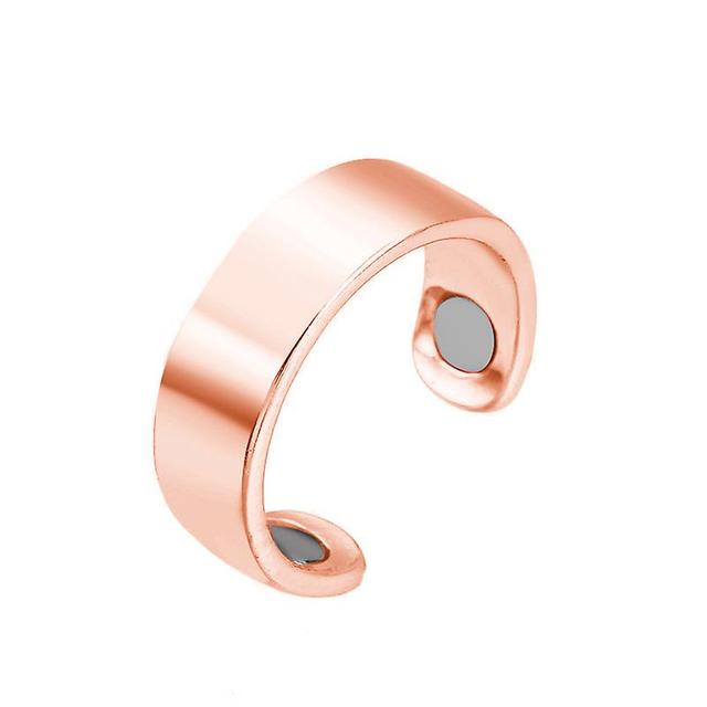 Qian Magnetic Slimming Rings Natural Fat Burning Slimming Ring Magnetic Stimulation Acupoint Burning Fat Slimming Body Health Care Rose Gold on Productcaster.