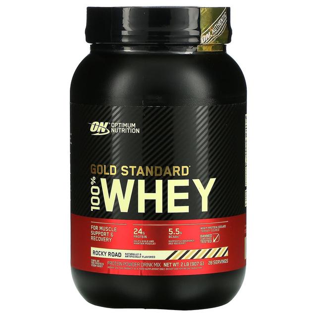 Optimum Nutrition, Gold Standard 100% Whey, Rocky Road, 2 lb (907 g) on Productcaster.