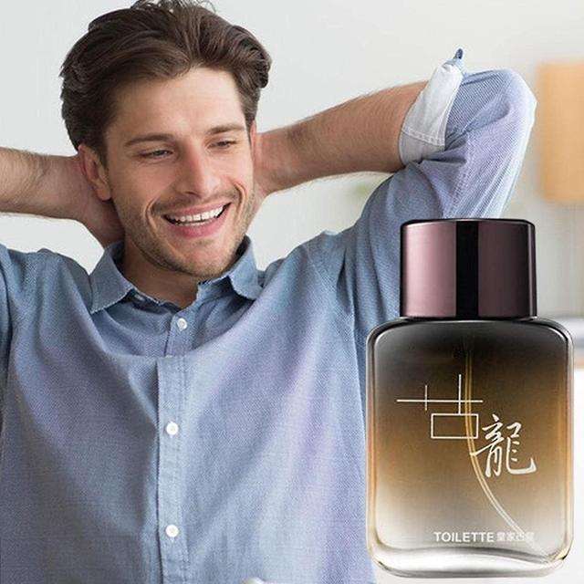 Eau de toilette för män, parfym Köln för män, 50 ml långvarig marinferomon Köln för män lockar kvinnor Gul on Productcaster.