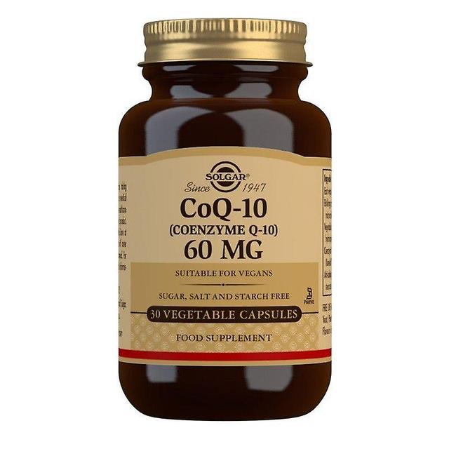 Solgar CoQ-10 60mg Vegicaps 30 (12537072) on Productcaster.