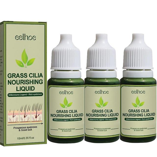 3x Usma Grass Extract Essence sopii kulmakarvoille, ripsille, hiusrajalle, 10ml on Productcaster.