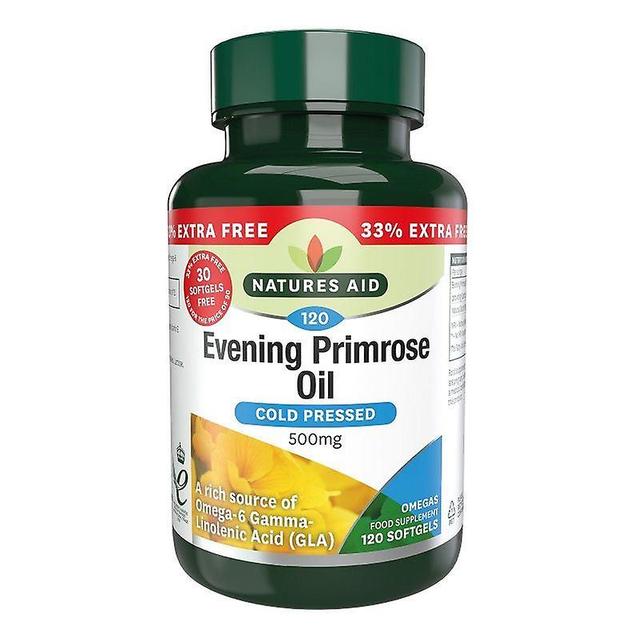 Natures Aid Nature's Aid Evening Primrose Oil 500mg (Cold Pressed) Softgels 120 (13035) on Productcaster.