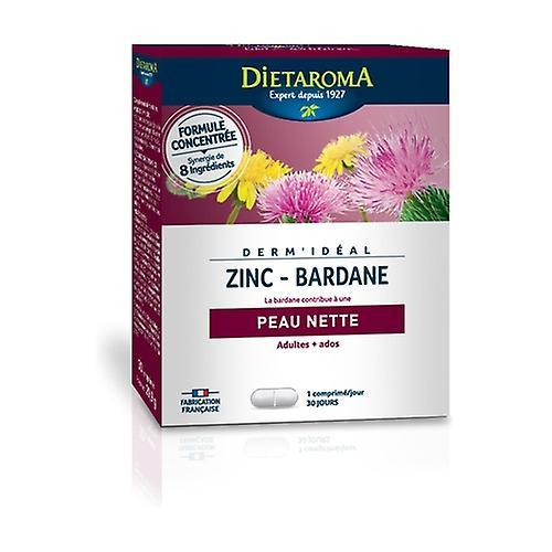 Dietaroma Dermidéal - Zinc Burdock Complex 30 tablets on Productcaster.