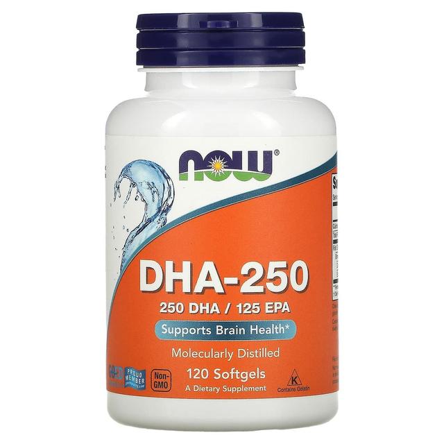 NOW Foods, DHA-250, 120 Softgels on Productcaster.