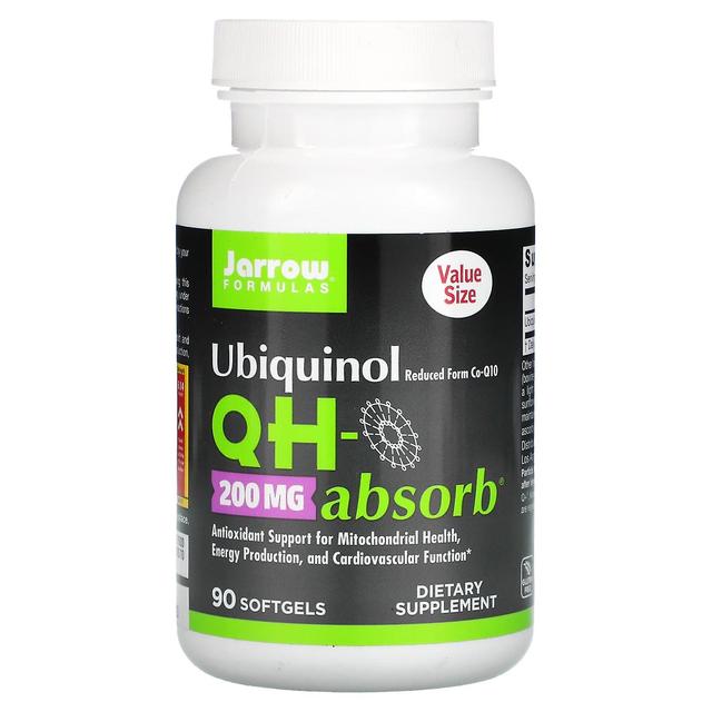 Jarrow Formulas Jarrow formler, Ubiquinol, QH-Absorb, 200 mg, 90 Softgels on Productcaster.