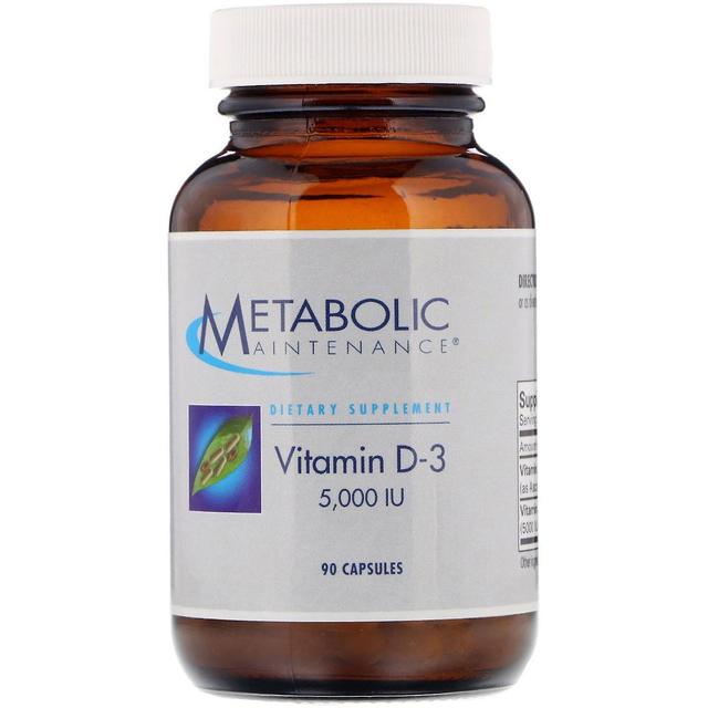 Metabolic Maintenance Metabolische Wartung, Vitamin D-3, 5.000 I.E., 90 Kapseln on Productcaster.