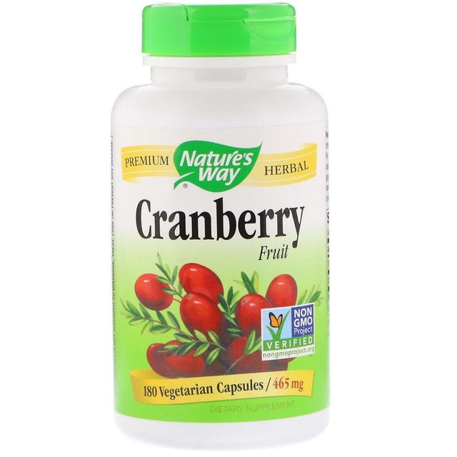 Nature's Way, Cranberry Fruit, 465 mg, 180 Vegetarian Capsules on Productcaster.