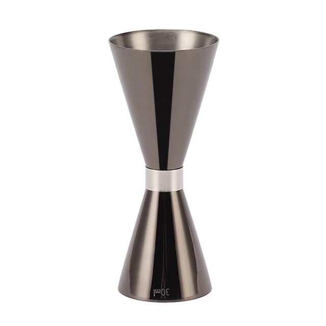 Cocktail Jigger Double Ended 304 Stainless Steel Bar Measuring Cup with Scale for Home Party Black on Productcaster.