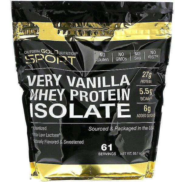 California Gold Nutrition, Very Vanilla Flavor Whey Protein Isolate, 5 lbs (2270 g) on Productcaster.