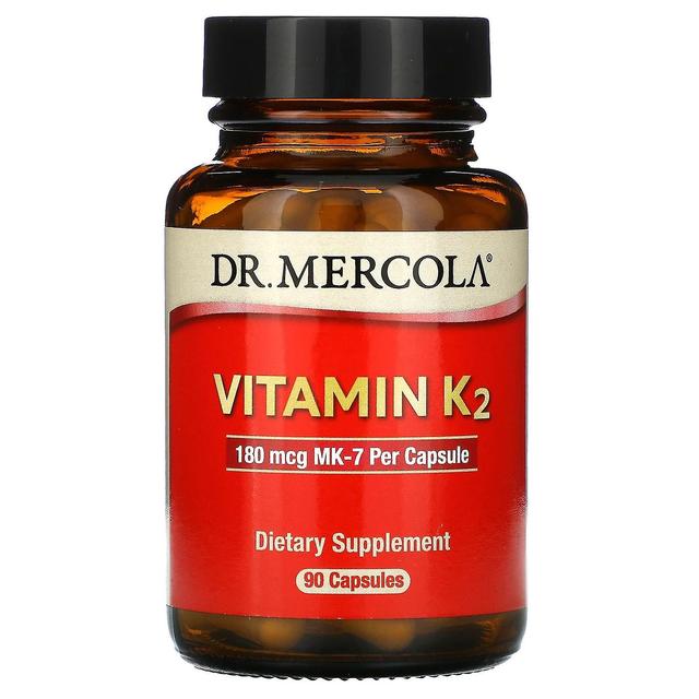 Dr. Mercola, Vitamin K2, 180 mcg, 90 Capsules on Productcaster.