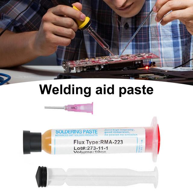 1 Set 10cc Welding Flux Paste Good Thin Consistency Reusable Soldering Flux Cream Welding Agent Home Supply Mengxi 2pcs on Productcaster.