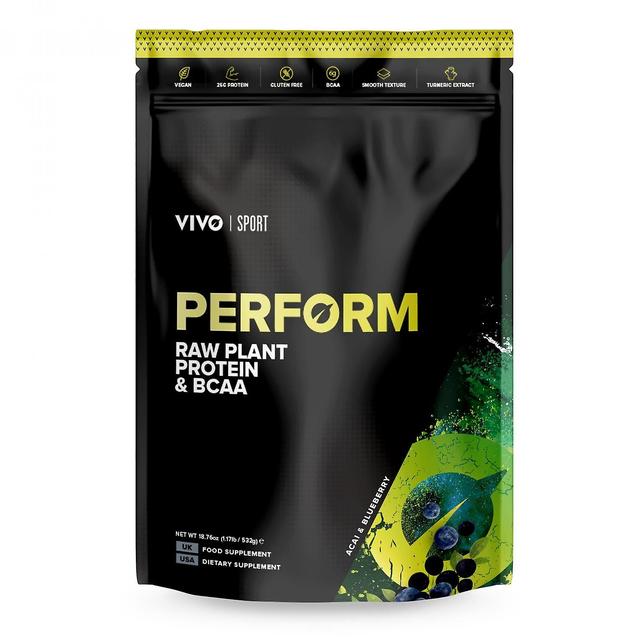 Vivo life perform raw plant protein & bcaa acai & blueberry 532g on Productcaster.