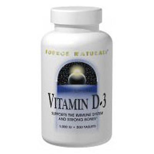 Source Naturals Vitamin D-3,2000 IU,Black Cherry-Peach 60 Tabs (Pack of 3) on Productcaster.