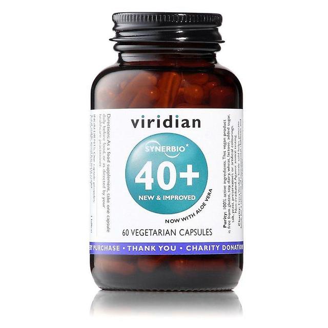 Viridian Synerbio 40+ Veg Caps 60 (462) on Productcaster.