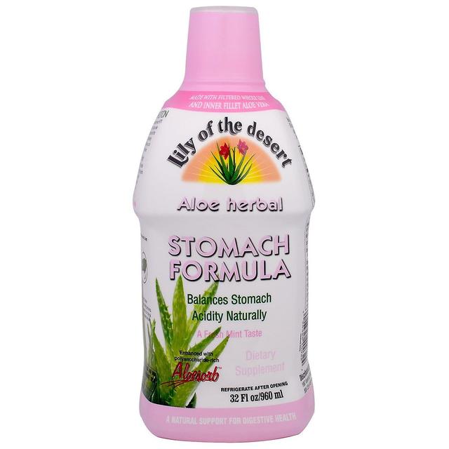 Lily of the Desert, Aloe Herbal, Stomach Formula, Mint, 32 fl oz (960 ml) on Productcaster.