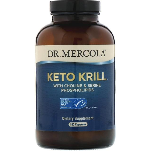 Dr. Mercola, Keto Krill med cholin &Serin fosfolipider, 180 kapsler on Productcaster.