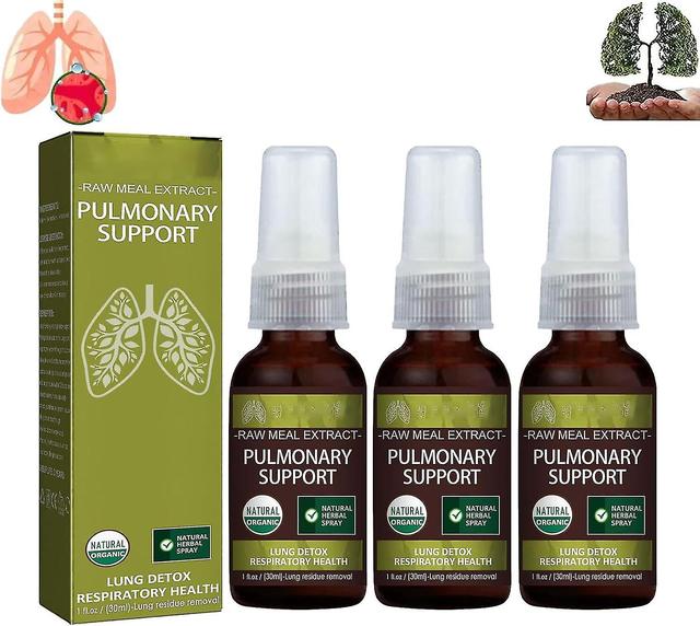 Herbal Lung Cleansing Spray, Organic Lung Health Supplement, Respiratory Support Detox Lung Cleanse Mist Promotes Lung Health - 30ml 3pcs - 90ml on Productcaster.