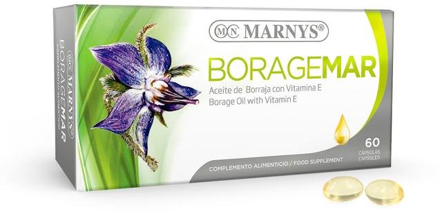 Marny's Marnys Boragemar Borage Oil 60 capsules x 500 mg on Productcaster.