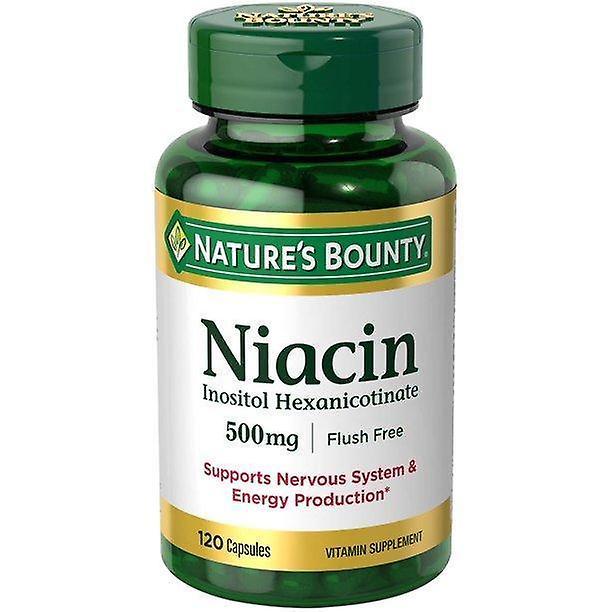 Natures Bounty Naturens bounty niacin kapslar, b-6 energiproduktion, 500 mg, 120 ct on Productcaster.