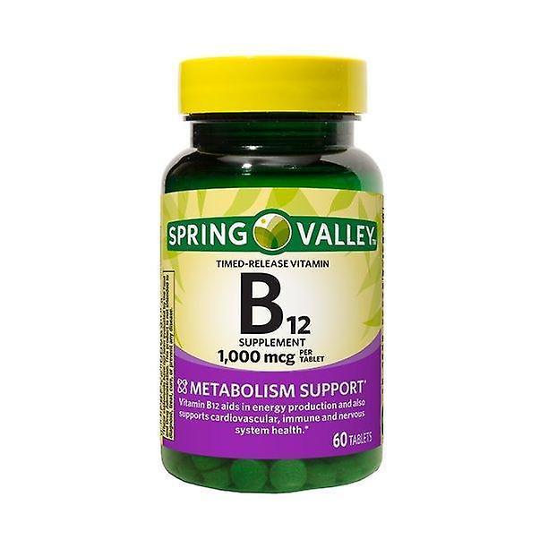 Spring Valley Jarné údolie vitamín b12 s časovým uvoľňovaním tabliet, 1000 mcg, 60 počet on Productcaster.