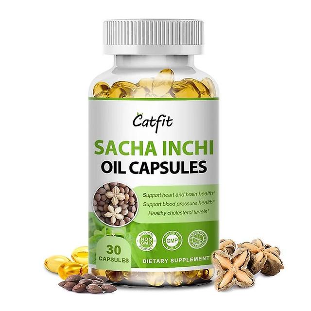 Eccpp Sacha Inchi Capsules For Skin Beauty Firmness Brain Heart Cardiovascular Health Balance Cholesterol Blood Pressure Free Shipping 30pcs on Productcaster.