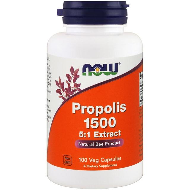 NOW Foods Nu Fødevarer, Propolis 1500, 100 Veg Kapsler on Productcaster.