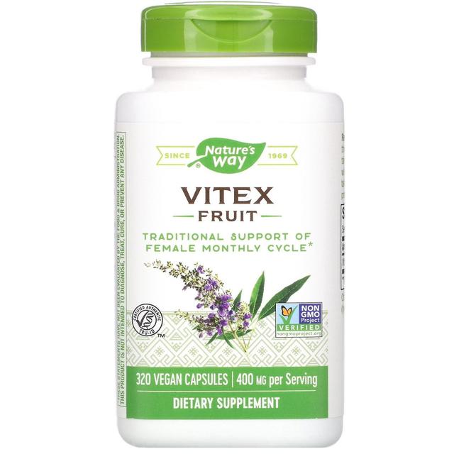 Nature's Way, Vitex Fruit, 400 mg, 320 Cápsulas Veganas on Productcaster.