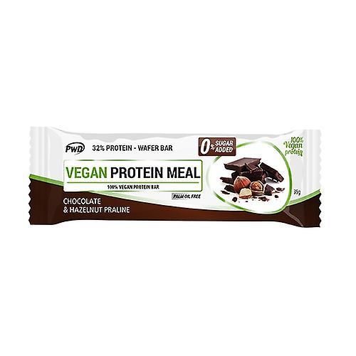 Pwd Vegan Protein Meal Chocolate Bar with Hazelnut Praline 1 bar of 35g on Productcaster.